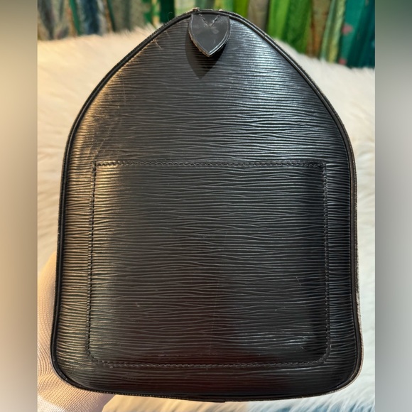 Louis Vuitton Unisex Keepall 45 Duffel Bag Black Epi Leather Lock & Key VGUC - Picture 7 of 16